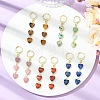 Gemstone Leverback Dangle Earrings for Women EJEW-JE07282-1