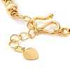 Brass Grooved Rondelle Beaded Bracelets for Women BJEW-G711-09G-3