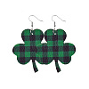 Saint Patrick's Day Imitation Leather Dangle Earrings FS-WG4E1C6-05-1
