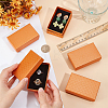 Cardboard Diamond Print Jewelry Storage Box LS-CON-WH0084-79-3