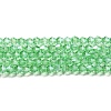 Transparent Electroplate Glass Beads Strands LS-EGLA-A039-T4mm-A24-1