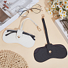 2Pcs 2 Colors Rectangle PU Leather Eyeglass Case AJEW-CN0006-95C-4