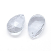 Faceted Glass Pendants GLAA-F069-S-A01-2