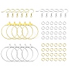 DIY Iron Ring Dangle Earring Making Kits DIY-YW0008-93-1