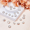 DICOSMETIC 20Pcs 2 Style ABS Plastic Imitation Pearl Shank Buttons BUTT-DC0001-06P-4