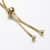 Adjustable Brass Micro Pave Cubic Zirconia Bolo Bracelets BJEW-F296-21G-4