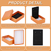 Cardboard Diamond Print Jewelry Storage Box CON-WH0084-79-4
