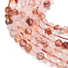 Natural Hematoid Quartz/Ferruginous Quartz Beads Strands G-Z161-A01-3mm-3
