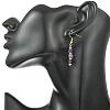 Natural Amethyst Dangle Earrings EJEW-JE07308-02-3