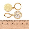 304 Stainless Steel Rhinestone Dangle Hoop Earrings for Women EJEW-F417-01G-01-5