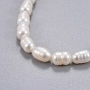 Natural Pearl Beads Stretch Bracelets BJEW-JB04265-01-2