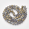 Electroplate Glass Beads Strands EGLA-T018-01-A02-2