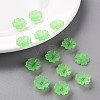 Transparent Frosted Acrylic Bead Caps X-MACR-S371-04A-733-6