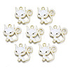 Alloy Enamel Kitten Pendants X-PALLOY-T056-71G-1