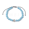Acrylic & Alloy Beads Braided Bead Bracelets BJEW-JB13095-3
