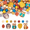 Beadthoven 69Pcs 12 Style Food Grade Eco-Friendly Silicone Beads SIL-BT0001-06-9
