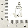 Non-Tarnish 201 Stainless Steel Pendants STAS-M015-28P-3