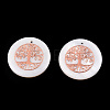 Freshwater Shell Pendants SHEL-Q016-017RG-2