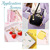 4 Sets 2 Style Natural Gemstone Heart & Enamel Dog Brass Bell Pendant Decorations HJEW-GA0001-39-4
