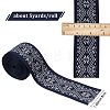 Gorgecraft Ethnic style Embroidery Polyester Ribbons OCOR-GF0002-24A-2