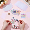 100Pcs PP Plastic Tape Sample Board KY-WH0001-088-3