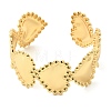 Heart Brass Cuff Bangles for Women BJEW-Z163-01G-4