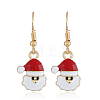 Simple Christmas Alloy Dangle Earrings LJ9715-7-1