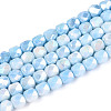 Anti-Tarnish Electroplate Glass Beads Strands GLAA-N057-6mm-01-1