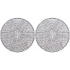 PVC Rhinestone Anti-slip Coaster PW-WGFA6AD-01-1