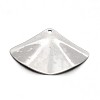 Tarnish Resistant Carved 304 Stainless Steel Fan Pendants LS-STAS-N073-10-2