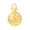 Brass Cage Pendants KK-CBA8ACD-08G-1