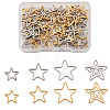 Craftdady 60Pcs 6 Style 304 Stainless Steel Linking Ring STAS-CD0001-23-9