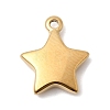 304 Stainless Steel Pendants STAS-P450-05C-G-1