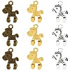 30Pcs 3 Colors Animal Charms Alloy Pendants FIND-FS0005-35-1