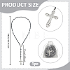 Synthetic Non-Magnetic Hematite Round Rosary Bead Necklaces HJEW-DC00191-3