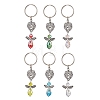 Glass & Alloy Keychain KEYC-JKC01150-1
