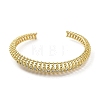 Brass Micro Pave Cubic Zirconia Hollow Cuff Bangles BJEW-D039-06G-2