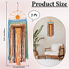 Hand-Woven Polyester Macrames Wall Decorations HJEW-WH20020-003C-2