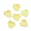UV Plating Opaque Acrylic Bead Cap OACR-K001-44K-1