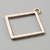 Alloy Open Back Bezel Pendants FIND-TAC0017-41A-RG-2