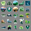 50Pcs Forest PET Waterproof Stickers PW-WGED028-01-5