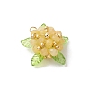 Dyed Natural Malaysia Jade & Glass Beaded Pendants PALLOY-MZ01265-04-2