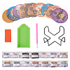 Halloween DIY Diamond Painting Cup Mat Kits DIY-TAC0012-71-14