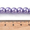 Baking Painted Pearlized Glass Pearl Round Bead Strands HY-Q330-8mm-27-4