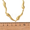 304 Stainless Steel Link Chain Necklaces for Women NJEW-G178-01G-02-5