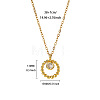 Brass Pave Clear Cubic Zirconia Ring Pendant Necklaces for Women WGFA3A6-05-1