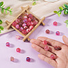 40Pcs 4 Colors Resin UV Reactive Beads RESI-TA0005-69-7