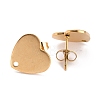 Ion Plating(IP) 304 Stainless Steel Stud Earring Findings X-EJEW-O104-15G-2