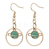 304 Stainless Steel with Alloy Enamel Dangle Earrings EJEW-JE06028-1