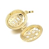 Brass Micro Pave Clear Cubic Zirconia Diffuser Locket Pendants KK-A303-28C-G-2